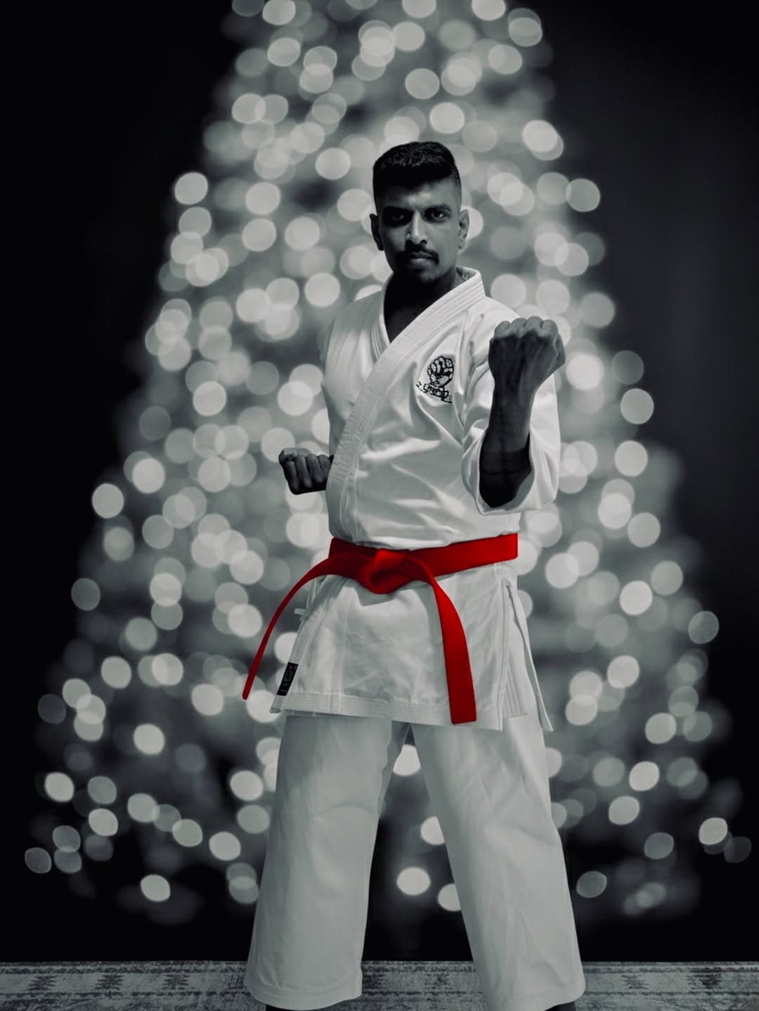Karate training drill